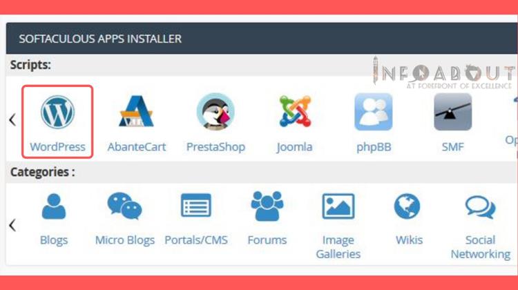 easy step by step ways to install wordpress with softaculous apps installer